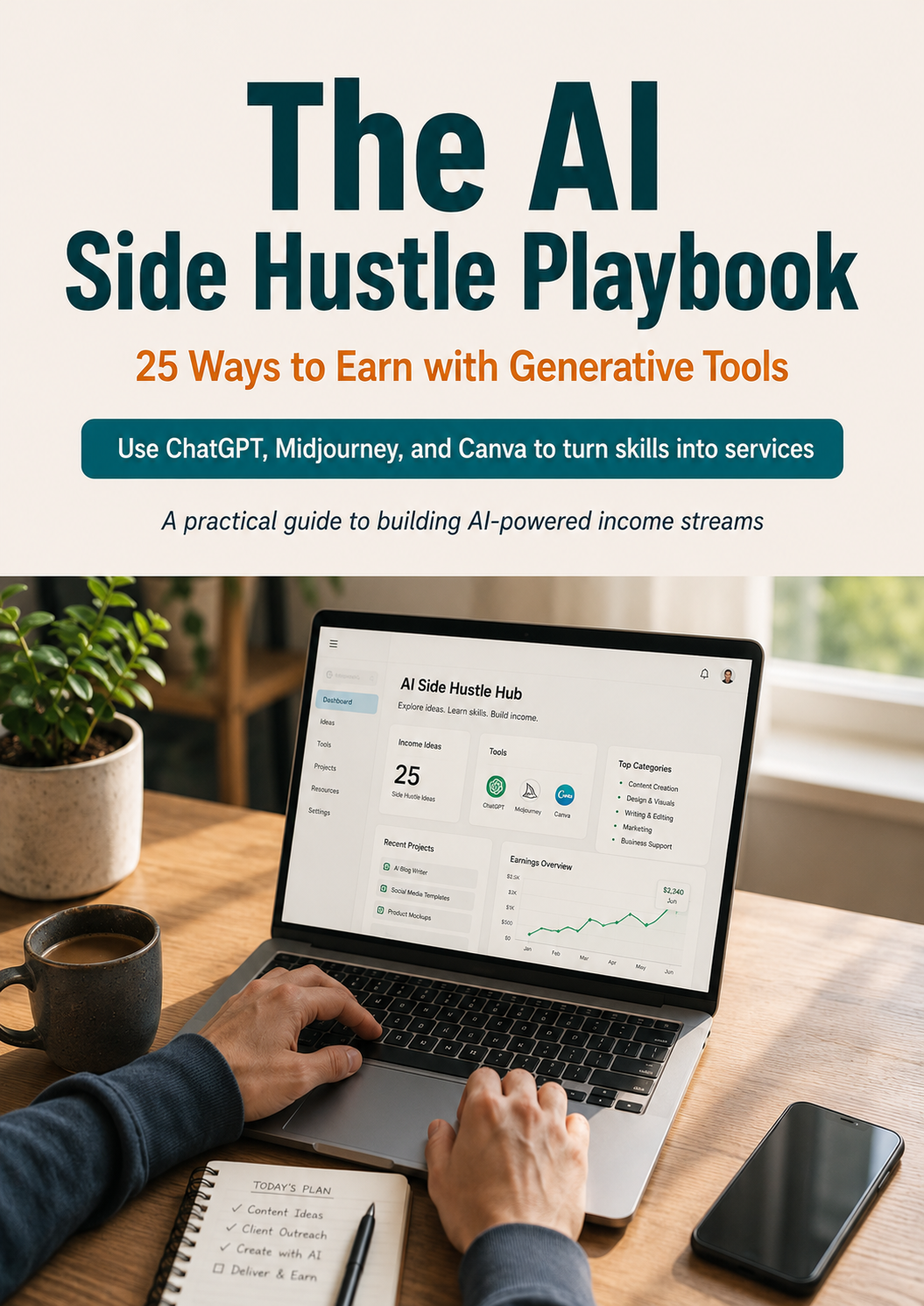 The AI Side Hustle Playbook: 25 Ways to Earn With Generative Tools