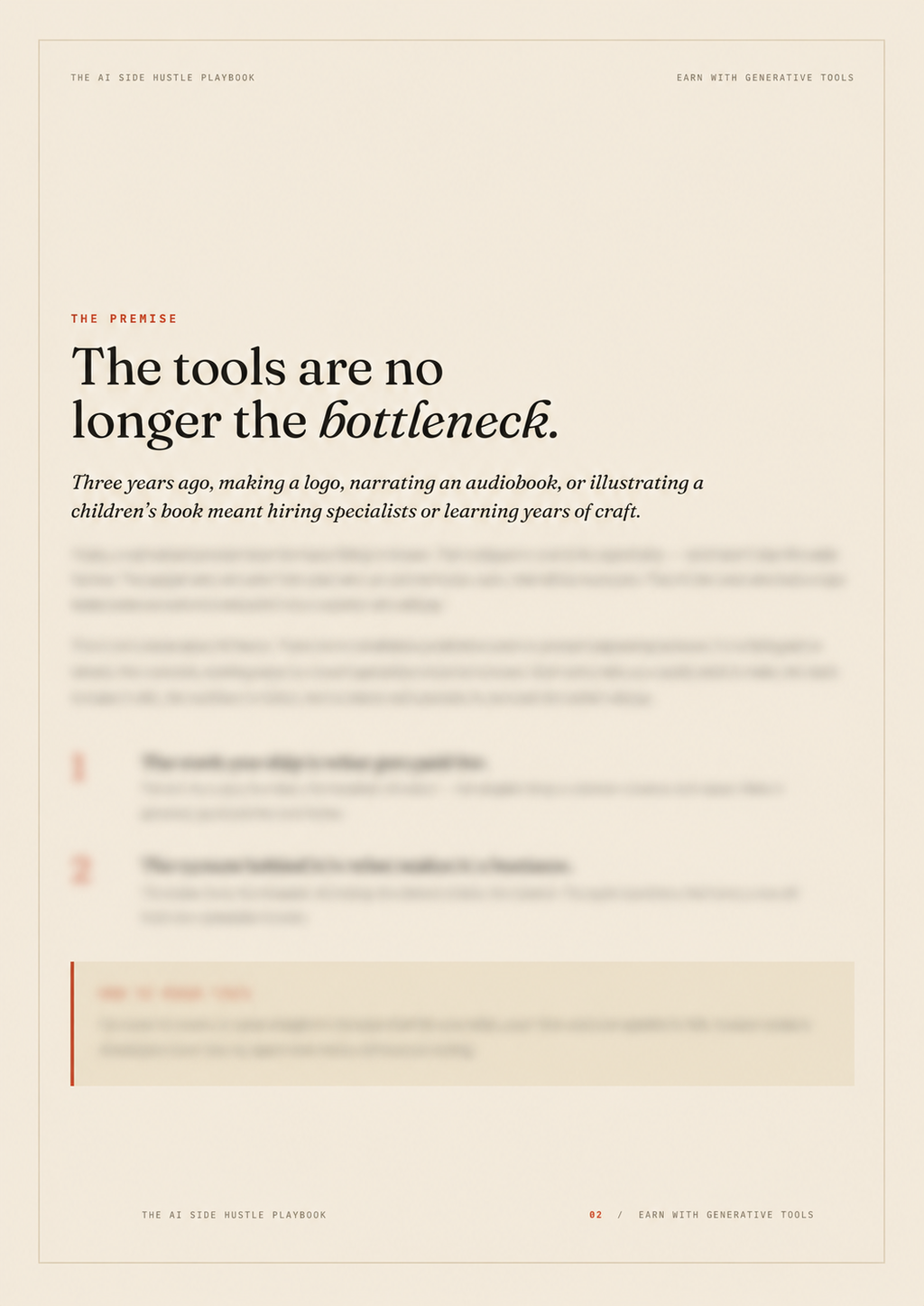 The AI Side Hustle Playbook: 25 Ways to Earn With Generative Tools