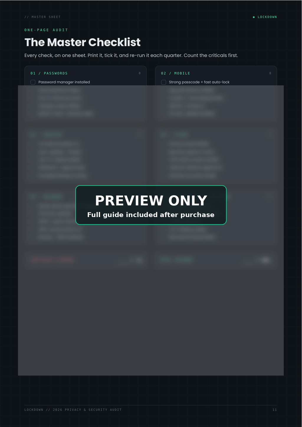 Protect Your Accounts, Devices, and Personal Information in One Weekend