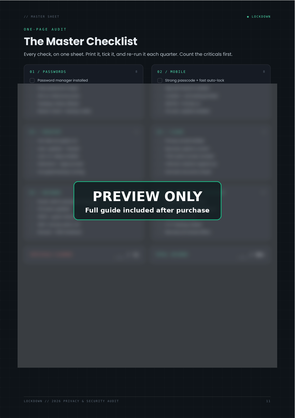 Protect Your Accounts, Devices, and Personal Information in One Weekend